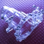 Clear pastic prototype from 3Dimensional systems