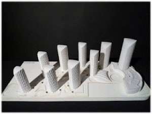 3D printing, architecture, powder or plastic