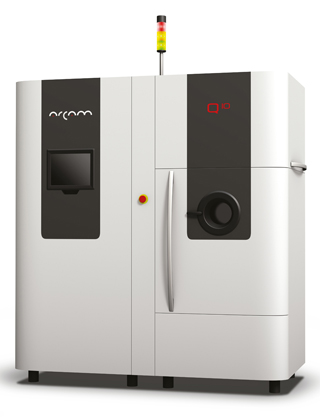 The Arcam Q10 has a build area of 200 x 200 x 180 mm; W x D x H. The build chamber interior is developed for easy powder handling and fast turn-around times. 