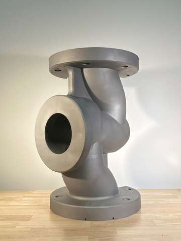 A 3D-printed valve.